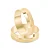 Par de alianças casamento Princess 6mm de ouro 18k  - Anel solitário Brinde - Imagem 2