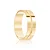 Par de alianças Gevena 6mm de casamento ouro 18k - Imagem 3