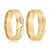 Par de alianças Heart 6mm de casamento ouro 18k - Imagem 1