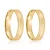 Par de alianças Osaka 4mm de casamento ouro 18k - Imagem 1