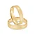 Par de alianças Osaka 4mm de casamento ouro 18k - Imagem 2