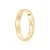 Par de alianças casamento Princess 4mm de ouro 18k  - Anel solitário Brinde - Imagem 3