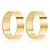 Par de alianças Runa 6mm de casamento ouro 18k - Imagem 2