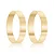 Par de alianças Elora 4mm de casamento ouro 18k - Imagem 1