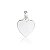 Pingente unissex Personalizado Coração - PRATA 925 - Imagem 1
