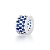 Berloque Separador de pulseira pandora Cravejado Azul - PRATA 925 - Imagem 1