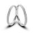 Par de Alianças Clara 2mm de Namoro Prata 950 - Imagem 1