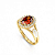 Anel Formatura Feminino Aro Duplo Oval Grande - Ouro 18K - Imagem 5