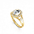 Anel Formatura Feminino Aro Duplo Oval Grande - Ouro 18K - Imagem 4