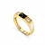 Anel Formatura Masculino Baguete Retangular - OURO 18K - Imagem 5