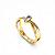 Anel Formatura Feminino Oval Entrelaçado - Ouro 18K - Imagem 3