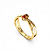 Anel Formatura Feminino Oval Entrelaçado - Ouro 18K - Imagem 5