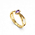 Anel Formatura Feminino Oval Entrelaçado - Ouro 18K - Imagem 2