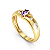 Anel Ouro 18K Formatura Oval com Detalhes - Imagem 3