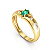 Anel Ouro 18K Formatura Oval com Detalhes - Imagem 5