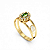 Anel Formatura Feminino Aro Duplo Oval - OURO 18K - Imagem 5
