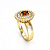 Anel Formatura feminino Oval Grande - Ouro 18K - Imagem 4