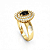 Anel Formatura feminino Oval Grande - Ouro 18K - Imagem 5