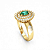 Anel Formatura feminino Oval Grande - Ouro 18K - Imagem 3
