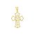 Pingente Unissex Crucifixo com Face de Cristo - Ouro 18k - Imagem 1