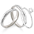 Par de Alianças Namoro Prata 950 Selena 4mm - Imagem 2