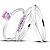 Par de alianças Mora 2mm rosa de namoro + anel solitário Classic prata 950 - Imagem 2
