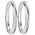 Par de Alianças Monalisa 3mm de Namoro Prata 950 - Imagem 2
