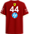 Camiseta Ferrari Lewis Hamilton Vermelho/Branco - Imagem 3
