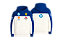 Moletom Ferrari Branco/Azul - Imagem 1