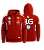 Moletom Ferrari Charles Vermelho 2025 (unissex) - Imagem 1