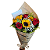 Buquê de 3 rosas e 3 Girassóis - Imagem 1