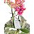 Orquídea no Vaso de Vidro Decorada (cores variadas) - Imagem 2