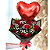 Buquê 12 rosas Vermelhas com Balão - Imagem 2