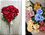 Buquê Artificial de Hortênsias – Ref. 94025 Flores volumosas com acabamento realista e folhagem verde. Cores: Vermelho, - Imagem 1