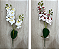 Haste Artificial de Orquídea Phalaenopsis com Folhas e Botões Decorativos - Imagem 1