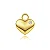 PINGENTE MINI CORAÇÃO PONTO ZIRCÔNIA B. OURO 18K - Imagem 1