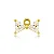 PINGENTE MINI LAÇO ZIRCÔNIA B. OURO 18K - Imagem 1