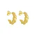 BRINCO ARGOLA CROISSANT M B. OURO 18K - Imagem 1