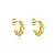 BRINCO ARGOLA CROISSANT P B. OURO 18K - Imagem 1