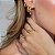 BRINCO ARGOLA CROISSANT P B. OURO 18K - Imagem 2