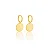 BRINCO ARGOLA MEDALHA 8MM B. OURO 18K - Imagem 1