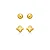 KIT BRINCO DUO ESSENCIAL B. OURO 18K - Imagem 1