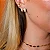 PIERCING FAKE CRUZ ZIRCÔNIA B. OURO 18K - Imagem 2