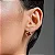 CONJUNTO TREVO VERMELHO CRAVEJADO B. OURO 18K - Imagem 4