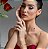 CONJUNTO TREVO VERMELHO CRAVEJADO B. OURO 18K - Imagem 2