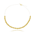 CHOKER ELOS RETANGULARES B. OURO 18K - Imagem 1