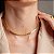 CHOKER ELOS RETANGULARES B. OURO 18K - Imagem 2