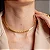 CHOKER ELOS RETANGULARES M B. OURO 18K - Imagem 2