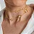 CHOKER TREVO CRISTAL 14MM B. OURO 18K - Imagem 2
