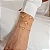 PULSEIRA TREVO CRISTAL 18MM B. OURO 18K - Imagem 2